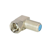 90° F-Type Male Plug to F-Type Female Jack 3GHz