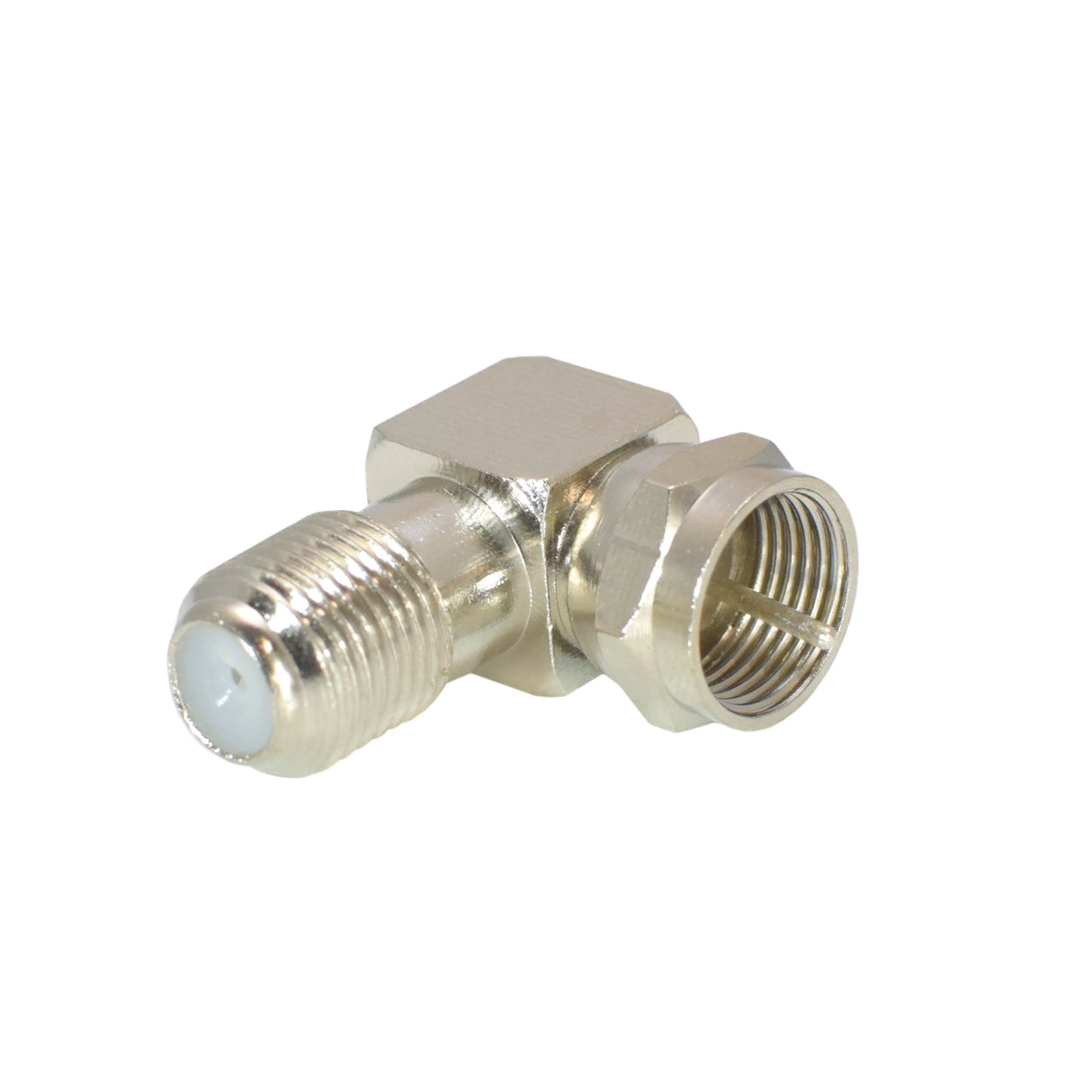 90° F-Type Male Plug to F-Type Female Jack 1GHz