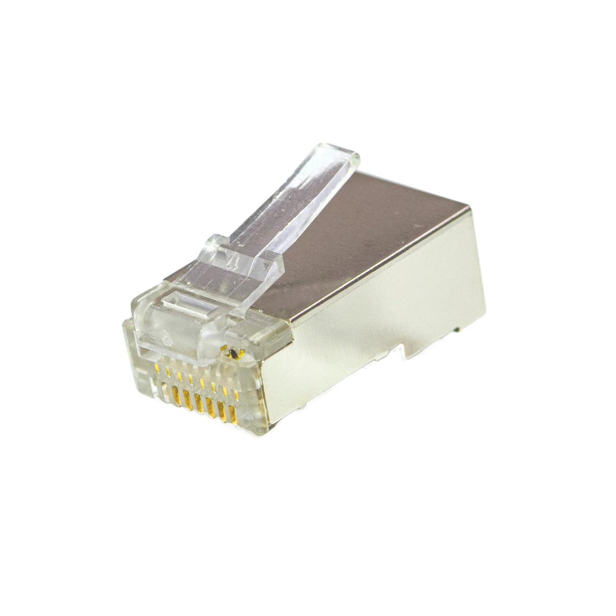 RJ-45, 8P8C Modular Plug for Cat5e Shielded Round Cable