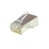 RJ-45, 8P8C Modular Plug for Cat5e Shielded Round Cable