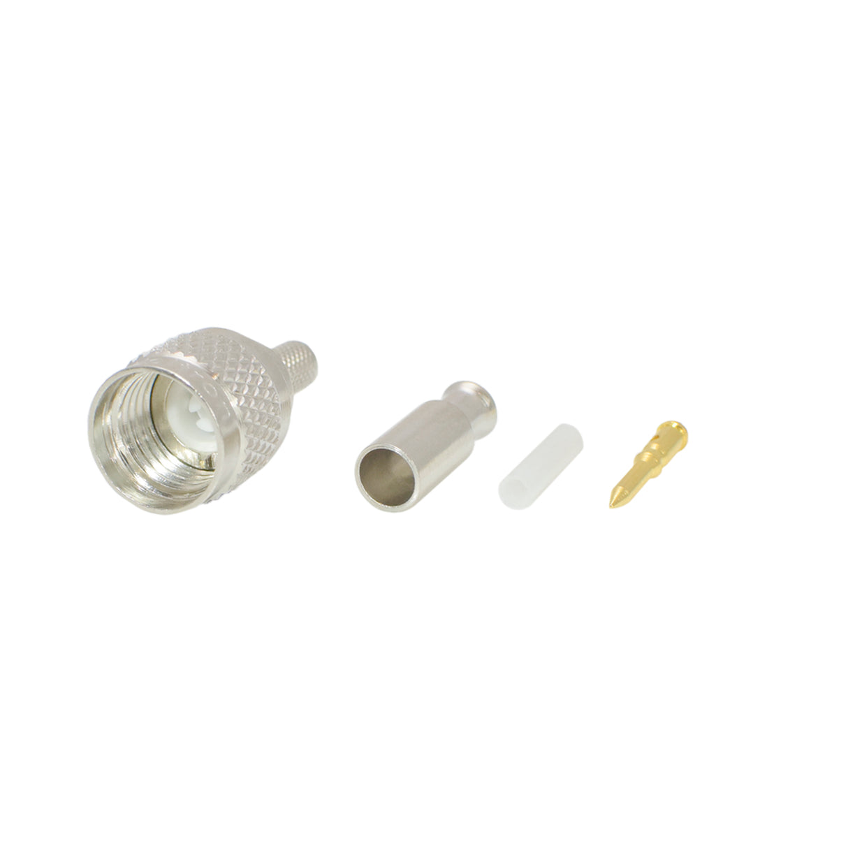 Mini UHF Male Plug Crimp  Connector for RG-174
