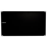 A black 6RU flanged blank filler panel with the brand name 'weltron' visible on the upper part of the panel.
