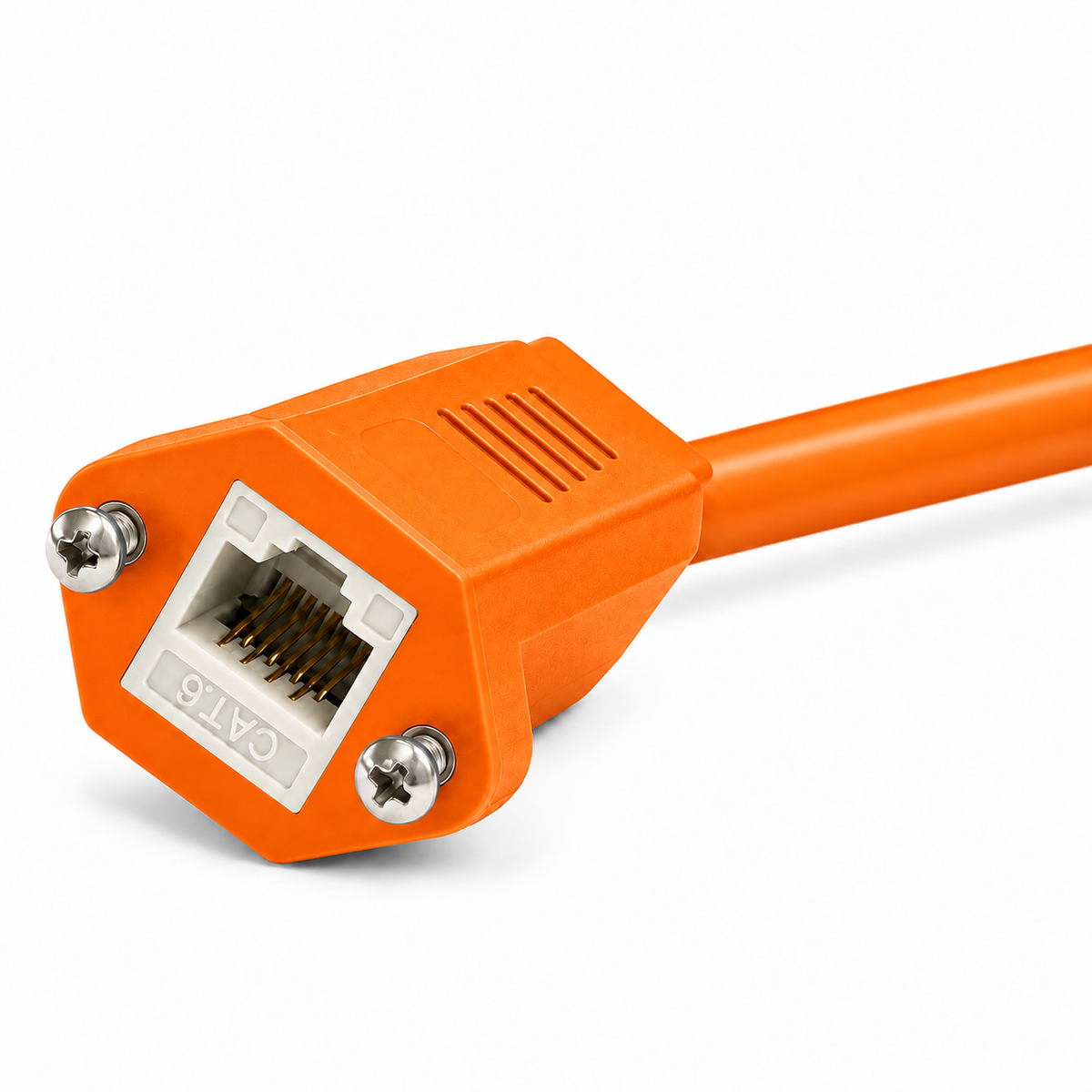 Weltron Panel-Mount Cat6 Ethernet Cable