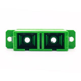 SC/APC to SC/APC Duplex OS2 Single Mode Fiber Optic Coupler with Flange