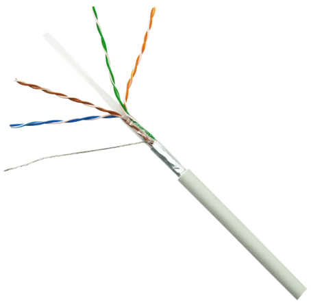 Category 6A 28AWG F/UTP Shielded Solid CM Bulk Wire